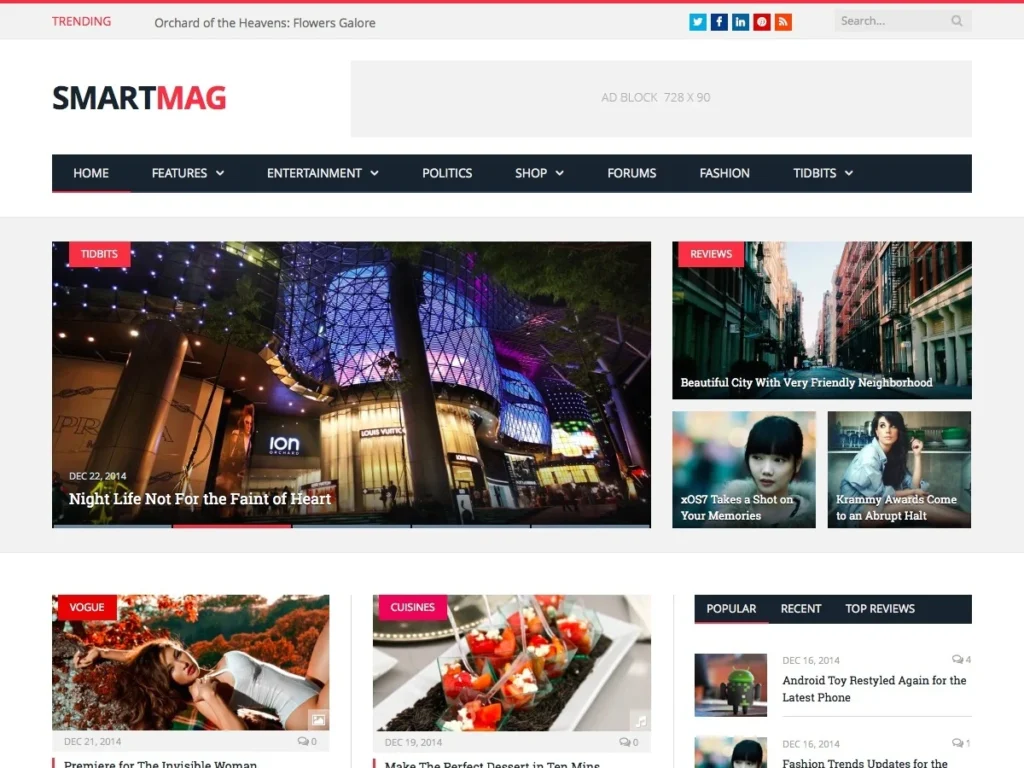 Smart Mag WordPress Theme Free Download 100% Premium